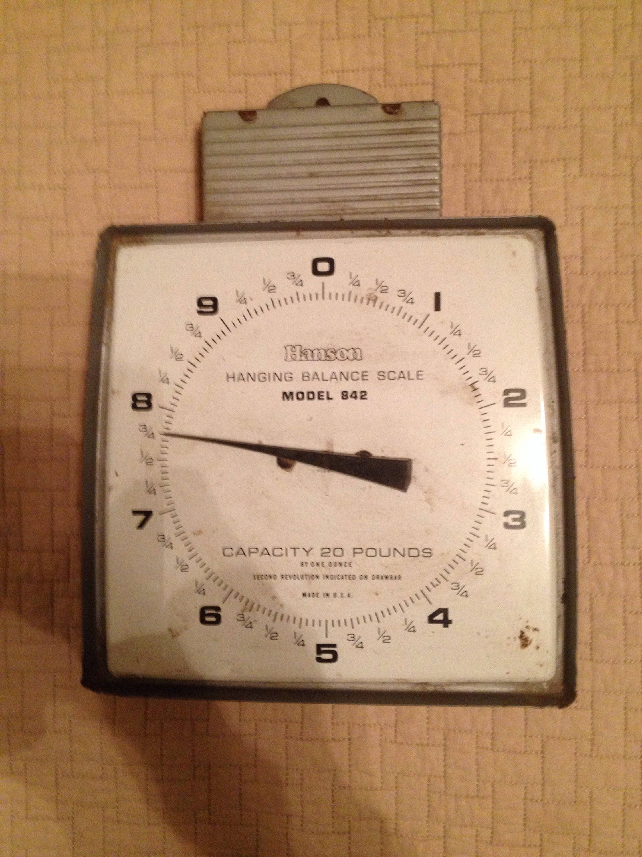 Vintage Hanson Viking Model No. 8910 Hanging Scale. 100lb. U. S.A Made