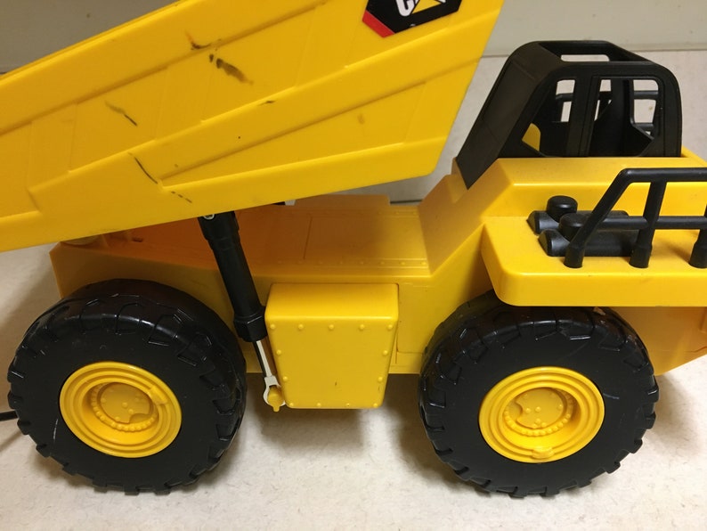 Toy Truck Caterpillar Toy Dump Truck With Wired Remote Control Etsy