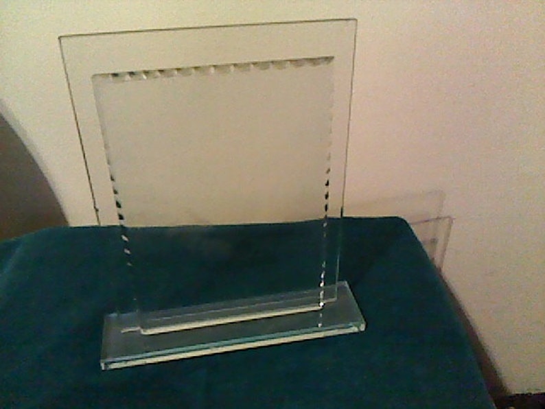 Clear Glass 2sided Picture Frame Document or Memoir Holder Etsy