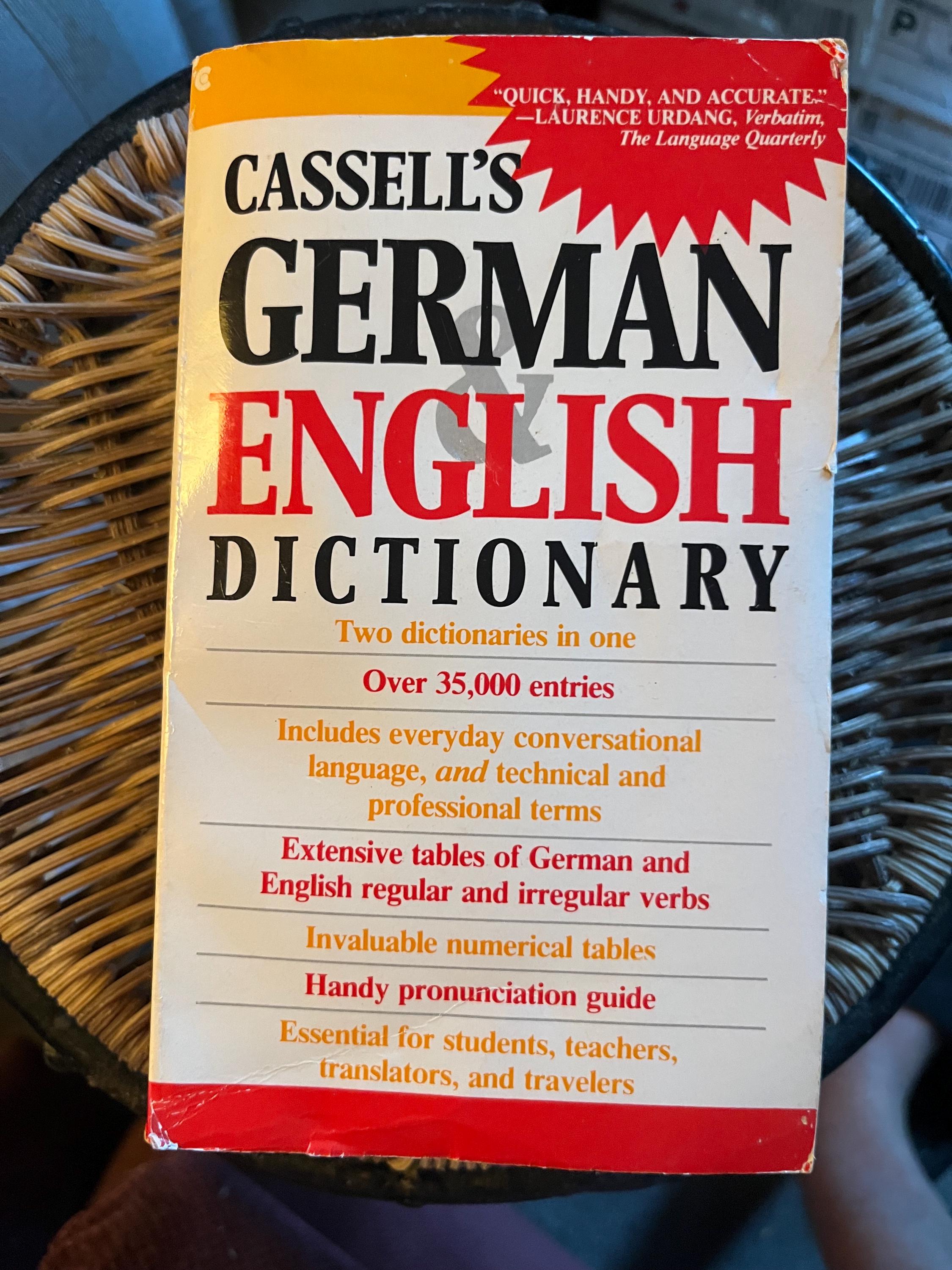 語学・辞書・学習参考書 Cassell's German Dictionary Cassells German Dictionary - Etsy