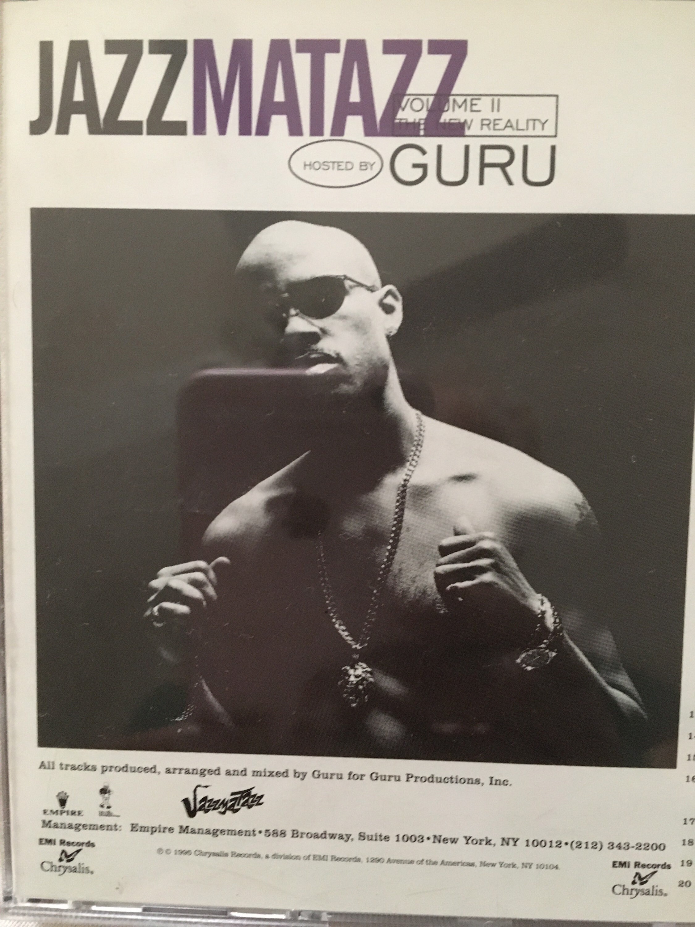 Jazzmatazz Guru Volume 2 by Chrysalis Records Music CD