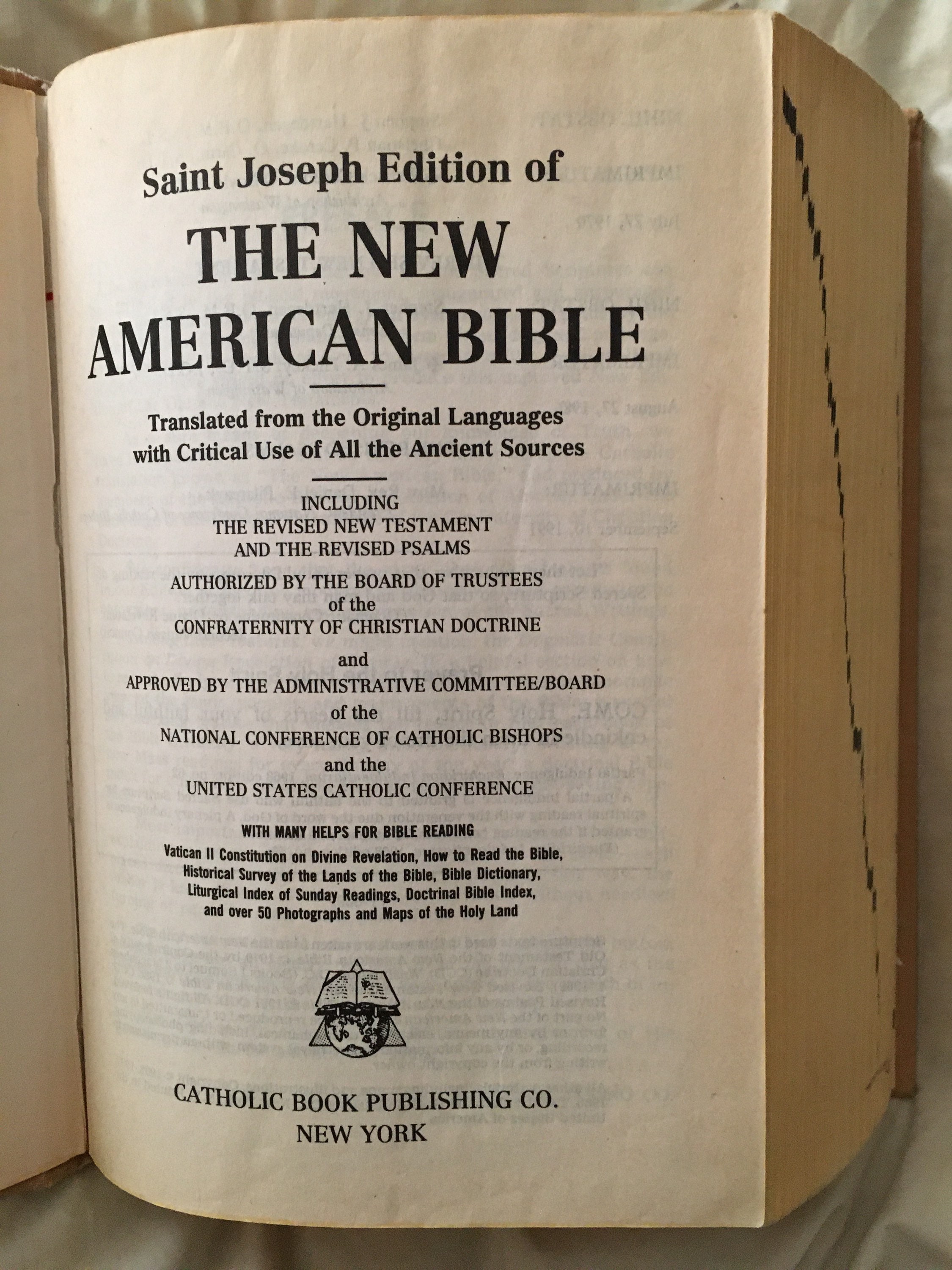 New American Bible St Joseph Medium Size Edition NAB Catholic - Etsy