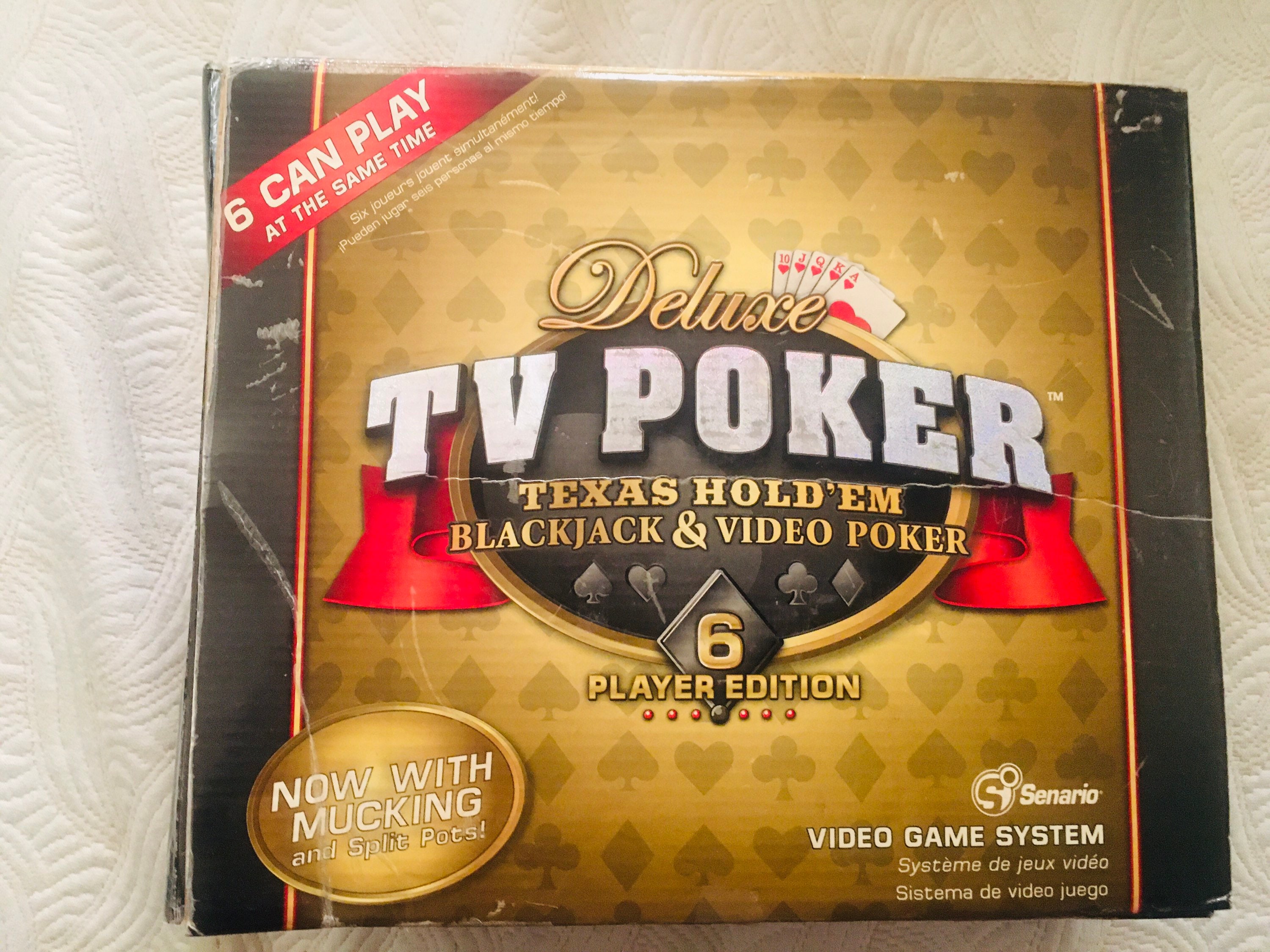 TV Poker Video Game System Deluxe Player Edition with Mucking