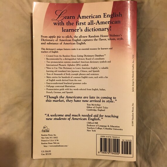 ウェブスターのアメリカ英語辞典 ランダムハウスの第二言語としての