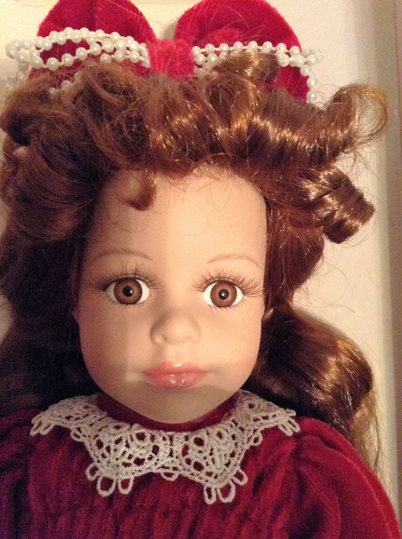 Collector's Choice Bisque Doll Genuine Fine Porcelain Limited Edition