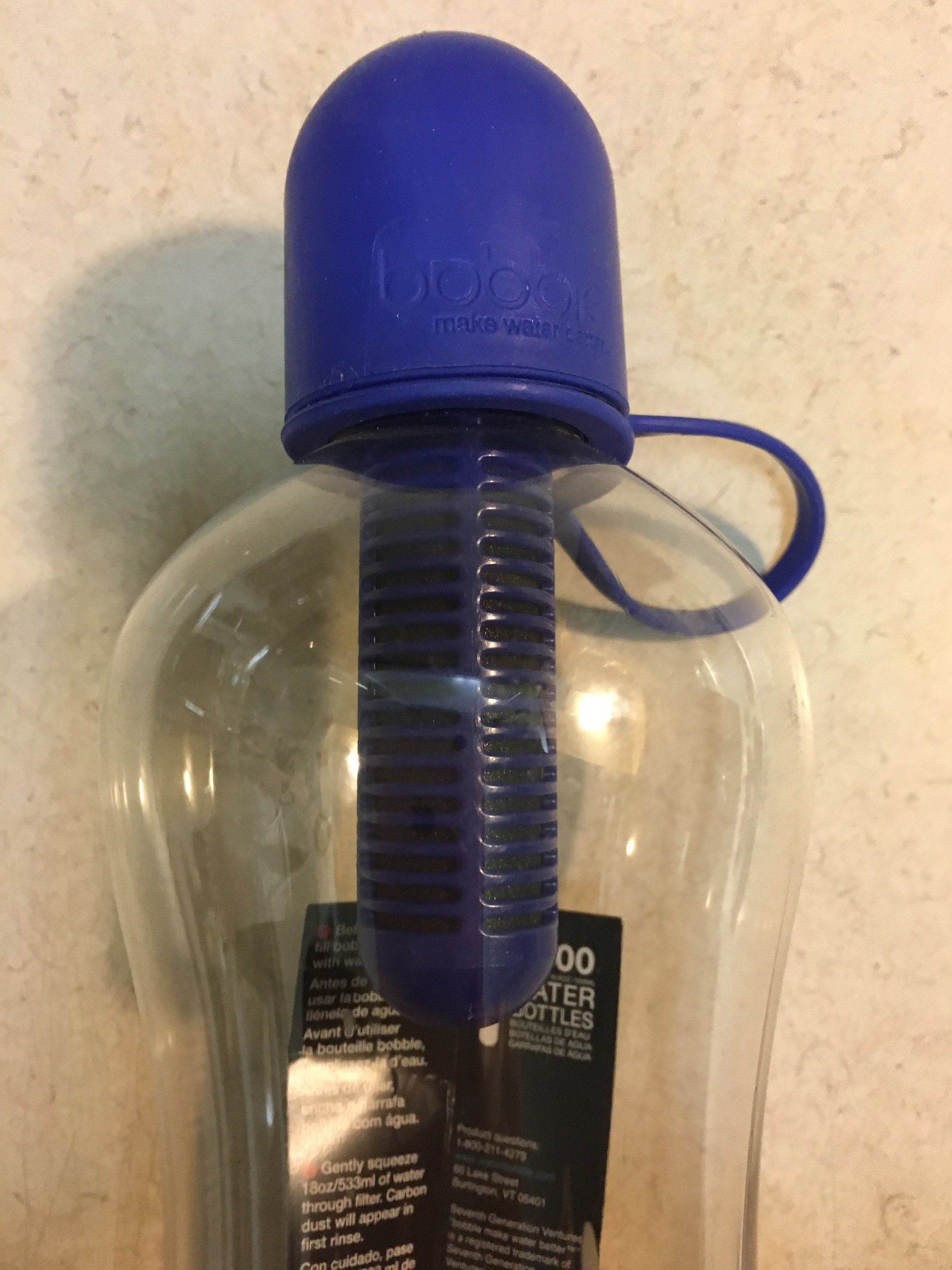 Bobble Botella de agua clásica, agua filtrada, botella reutilizable sin  BPA, tapa de transporte suave al tacto con filtro de carbono reemplazable  para
