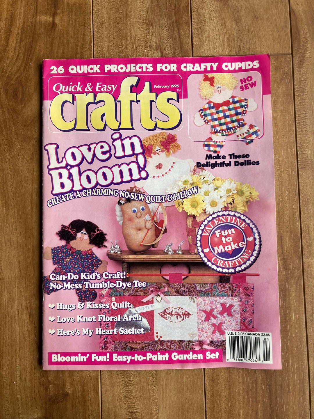 Quick & Easy Crafts Magazine February 1995 // Vintage Crafts // 90s