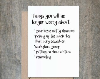 retirement card etsy retirement card template