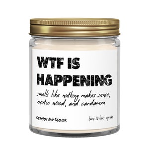 Funny Candle What is Happening 9 oz Soy Candle