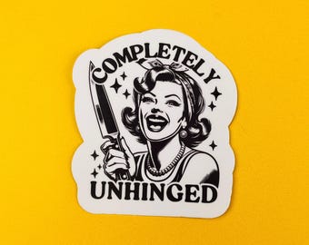 Pegatina divertida de Unhinged