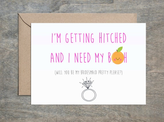 Will Card My Bridesmaid Hitched Need Be Getting Etsy Bh And You nzSAWPXx