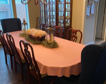 tablecloth for oval dining table
