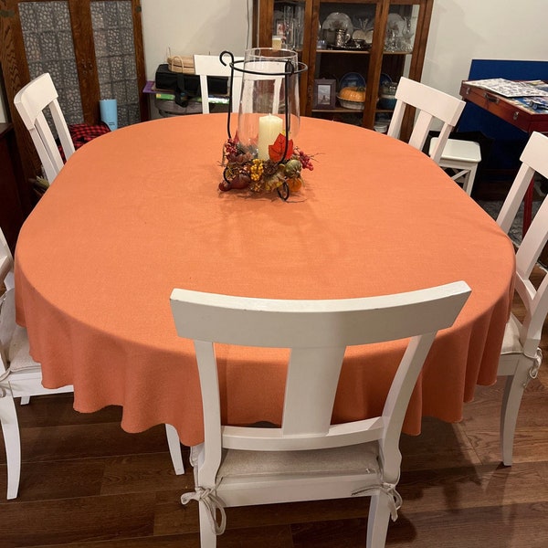 Orange, Burnt Orange Tablecloth, Fall Tablecloth Colors, 24 Autumn Colors, All Sizes