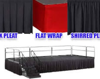 Stage Skirting, 8" Height Stage Skirt