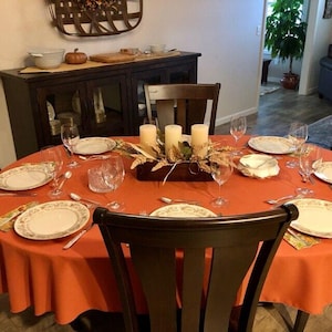 Fall Tablecloth, 24 Colors Including Burnt Orange Table Cloths