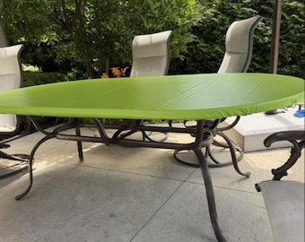 Round and Oval Vinyl Fitted Tablecloth, 41 Colors