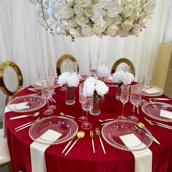 Velvet Tablecloth, Wedding Tablecloth, Excellent Quality