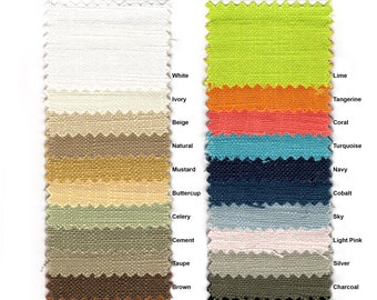 Panama Linen Tablecloth Color Samples - Top Of The Line Fabric