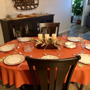 Fall Tablecloth, Thanksgiving Tablecloth,  All Oval & Custom Size Table Linens