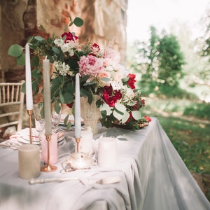 Lamour Satin, Bridal Satin Tablecloth, Round, Square and Rectangular ...