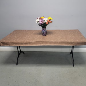 Rectangular & Square Fitted Vinyl Tablecloth,  41 Colors