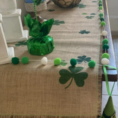 NANA Table Set Decor St Patricks Day Dog Nightstand Table Runner Library Table Runner for Office Kitchen Dining Wedding Party Home Coffee Table Decor NANA Table Set Decor St Patricks Day Dog Nightstand Table Runner Library Table Runner for Office Kitchen Dining Wedding Party Home Coffee Table Decor