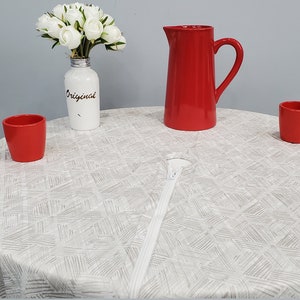 Outdoor Tablecloth With Umbrella Hole, Spill Proof Patio Tablecloth 60&quot; x 84&quot; Size