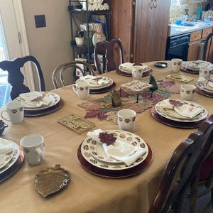 Fall Tablecloth,Oval Tablecloth, All Sizes