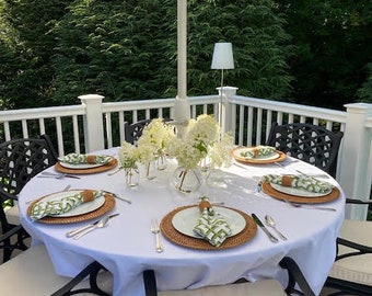 Outdoor Tablecloth With Umbrella Hole Outdoor Tablecloth With Umbrella Hole, White Round Tablecloth With Umbrella Hole