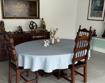 Any Custom Size Oval Tablecloth, English Table Linen