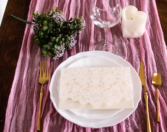 Cheesecloth Table Runner, 32" Wide