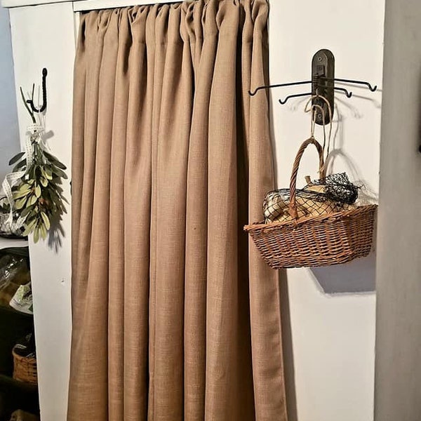 Textured Linen Curtains, Linen Drapes, 60 or 120 Wide, All Sizes