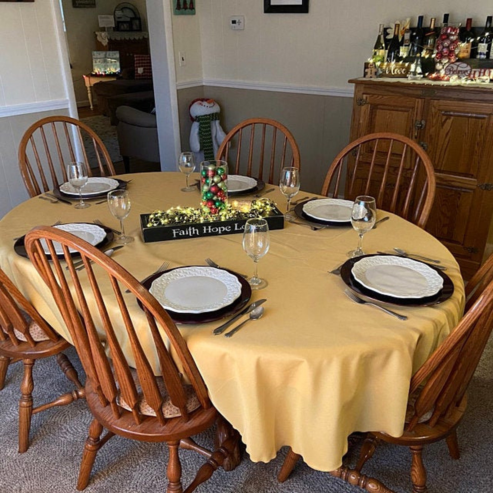 Oval Table Cloths All Oval Tablecloth Sizes 74 Colors Etsy