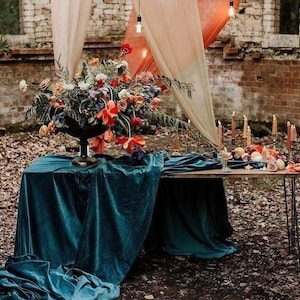 Velvet Table Runner, Wedding Table Runners, 40 Colors