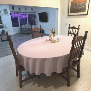 All Oval Tablecloth Sizes, Spun Polyester Tablecloth, Top Seller