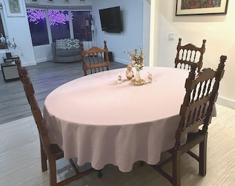 All Oval Tablecloth Sizes, Spun Polyester Tablecloth, Top Seller