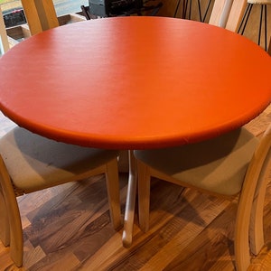 Oval and Round Vinyl Fitted Tablecloth, 41 Colors