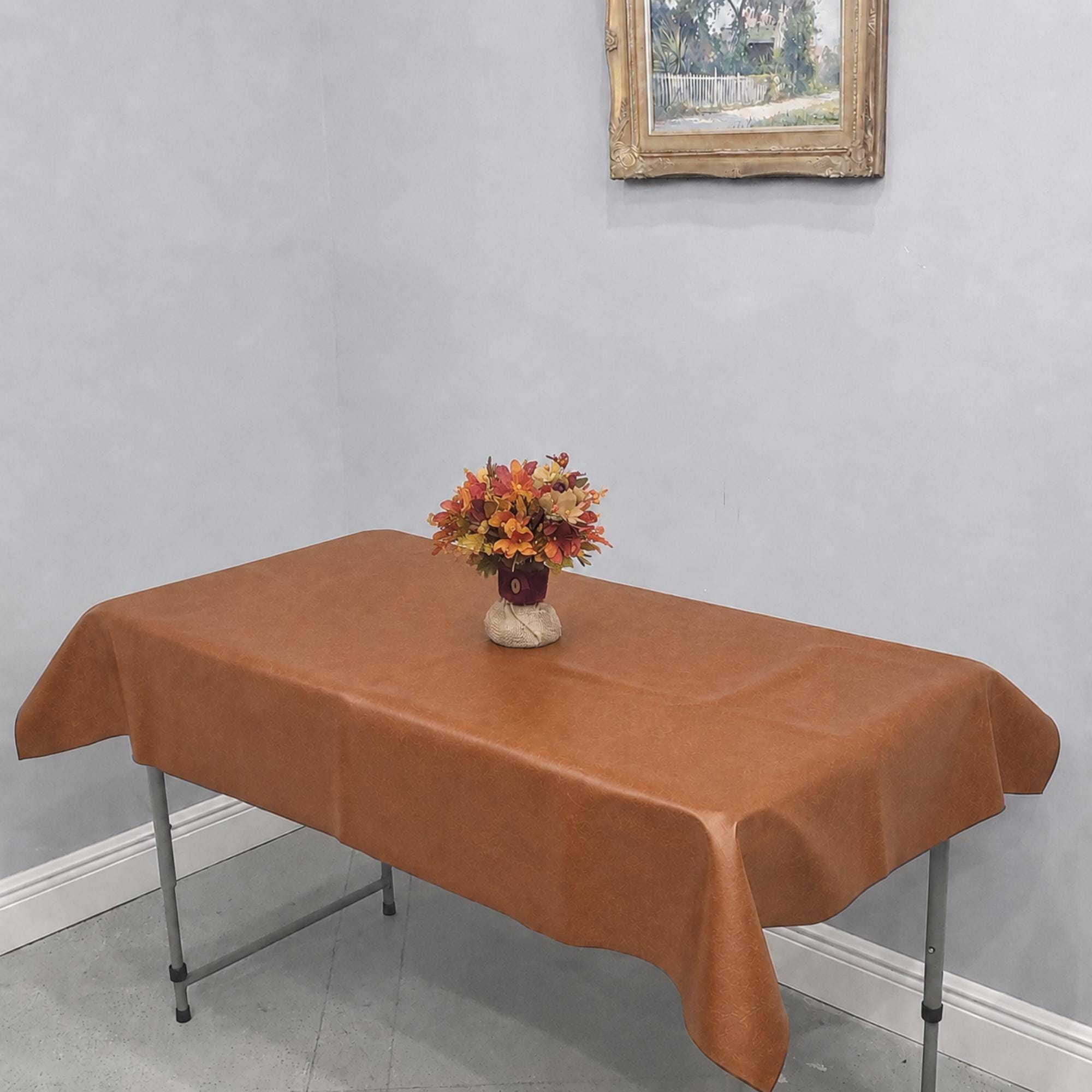 Flannel Backed Vinyl Tablecloth, All Sizes Including Vinyl Oval Tablecloth