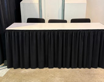 Table Skirt, Shirred Pleat Table Skirting Sale