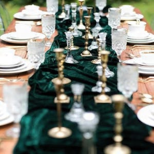 Velvet Table Runners, Bulk Wedding Table Runners