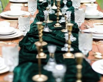 Velvet Table Runners, Bulk Wedding Table Runners