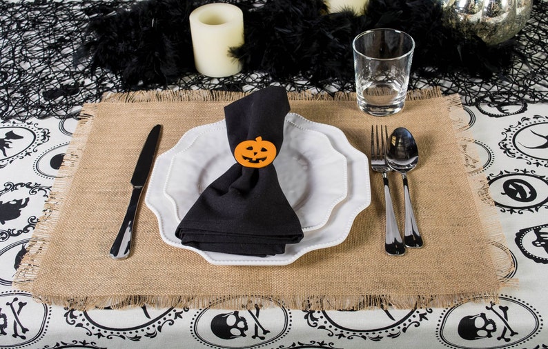 Farmhouse Placemats Burlap Placemats With Fringe Etsy