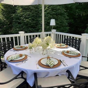Outdoor Tablecloth With Umbrella Hole