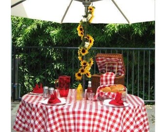 Umbrella Tablecloths Umbrella Tablecloths, 70 Inch Round Vinyl Tablecloth With Umbrella Hole