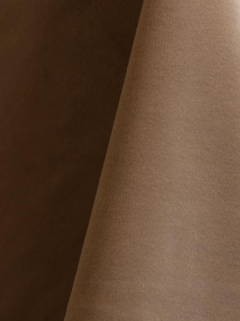 Cashmere upholstery velvet manufactured by Premier Table Linens. They sell the upholstery velvet by the yard.