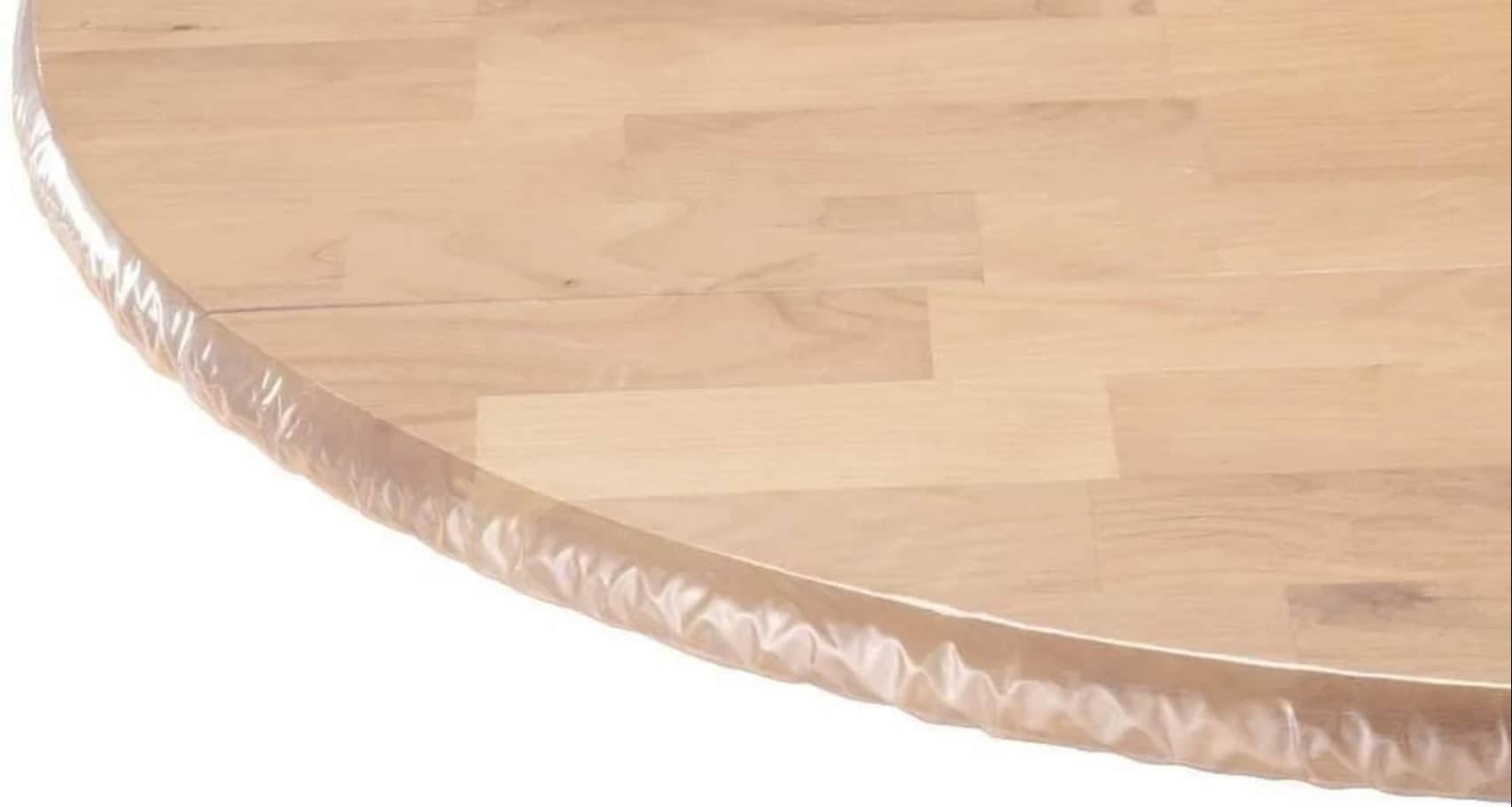 Clear Vinyl Fitted Tablecloth