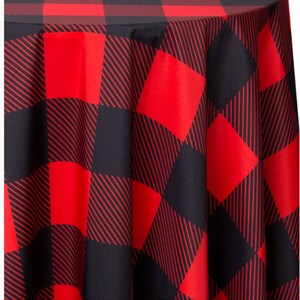 Plaid Tablecloth and Buffalo Plaid Tablecloth All Sizes, 6 Different Prints