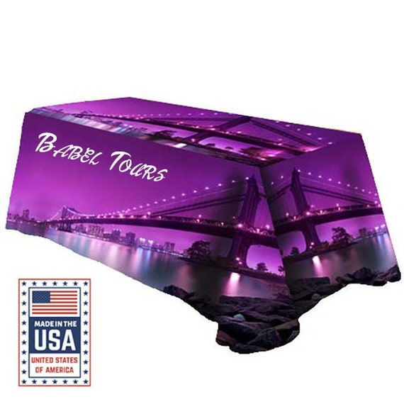 5 Custom Printed Table Cloth Logo Tablecloth All Over Print