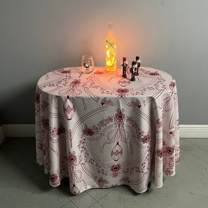 Christmas Tablecloth, All Sizes Including Oval Tablecloth, 4 Holiday Prints