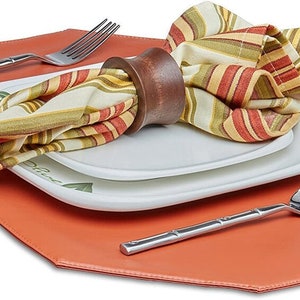 Vinyl Placemats, Dinner Table Placemats, Wipe Clean